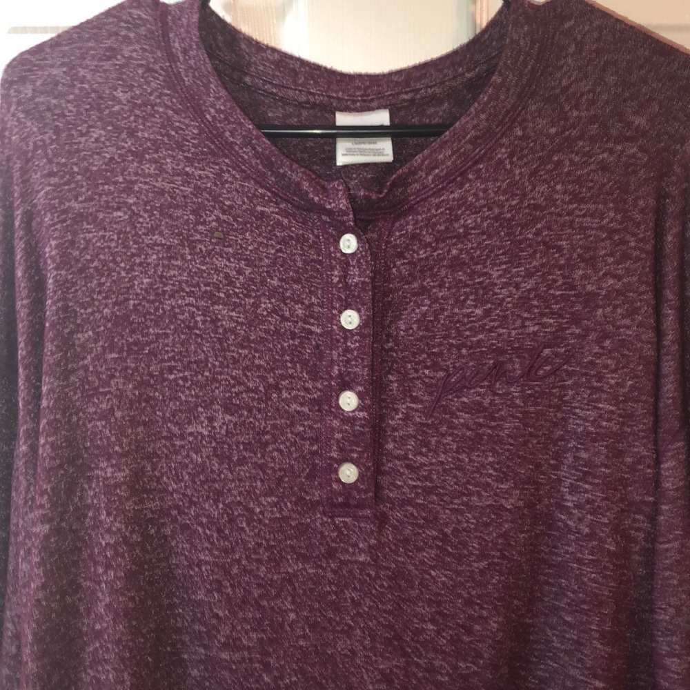 PINK maroon sweater crop top